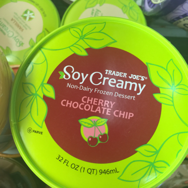 Vegan user review of Trader Joe's in Los Altos. #soy #icecream #cherry #chocolatechip