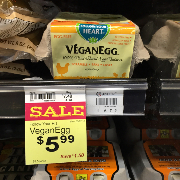 Vegan user review of New Leaf Community Markets in Santa Cruz. #veganegg #egg