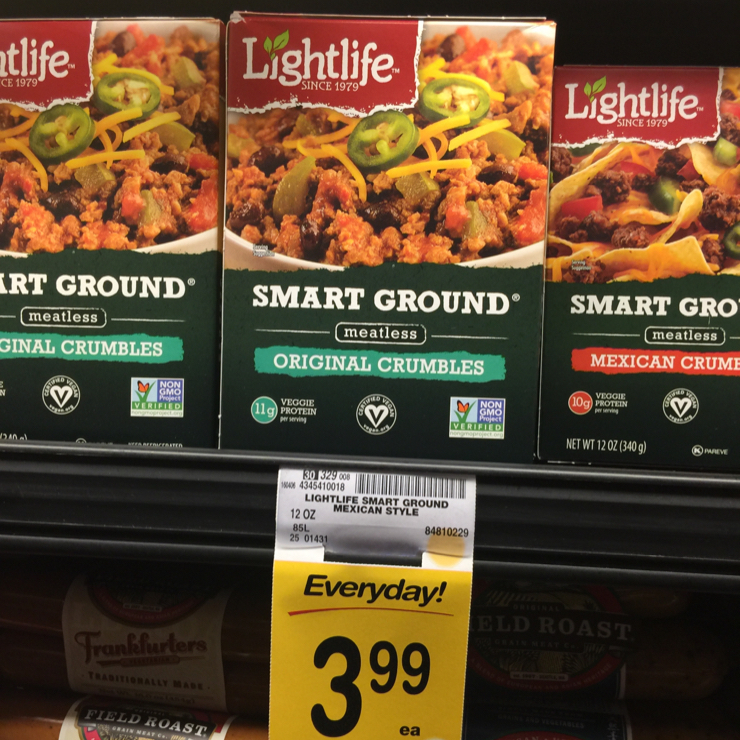 Vegan user review of Safeway in Mountain View. #meatless #crumbles