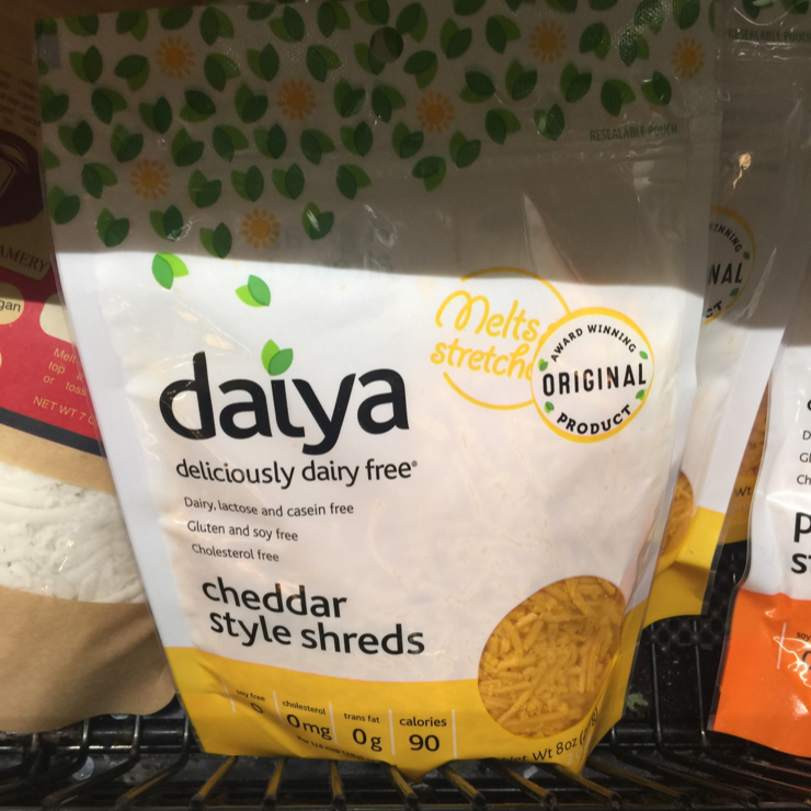 Vegan user review of New Leaf Community Markets in Santa Cruz. #daiya #cheddar #cheese
