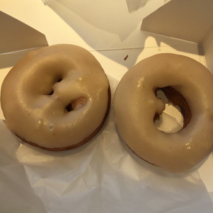 Vegan user review of Whole Foods Market in San Ramon. Vegan Donuts - maple syrup