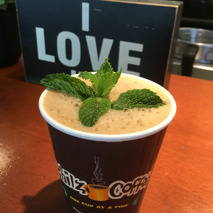 Vegan user review of Philz Coffee in Palo Alto. Tantalizing Turkish with vanilla soy milk 