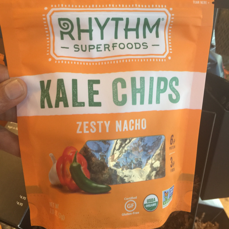 Vegan user review of Starbucks in Pleasanton. Vegan kale chips at Starbucks #food #store