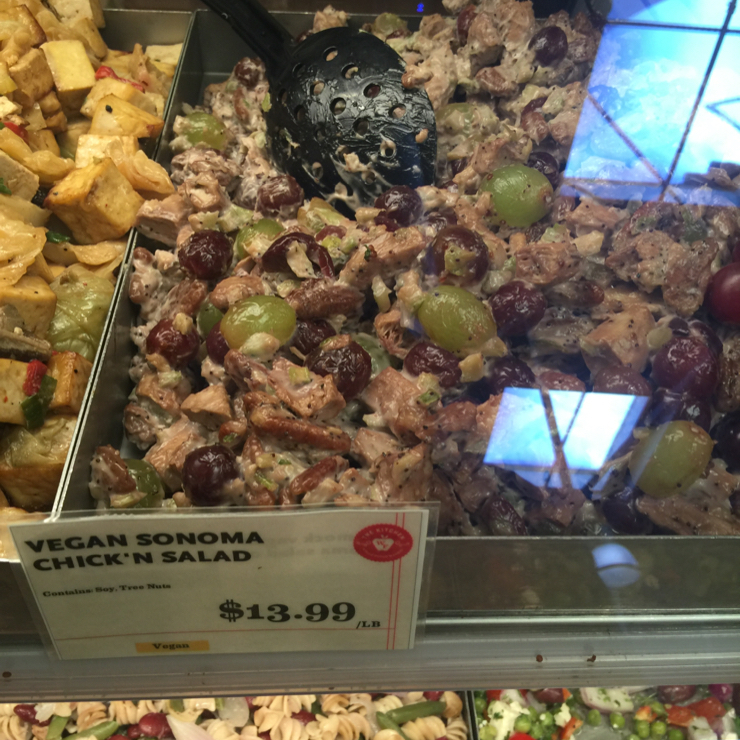 Vegan user review of Whole Foods Market in Palo Alto. Vegan sonoma chick'n salad. #store #grocery #dinner #food #salad #vegan #produce