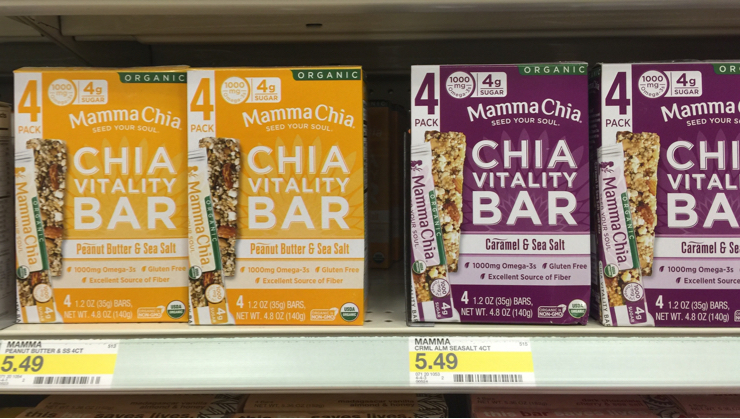 Vegan user review of Target in San Jose. Snack bars at Target, haven't tried these yet but I will.  :-)  #Target #snack_bars #chia  #chia