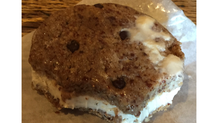 Vegan user review of Normandy House in Santa Clara. Ice cream sandwich! From South Bay vegan drinks #dessert #ice_cream sandwich  #dessert