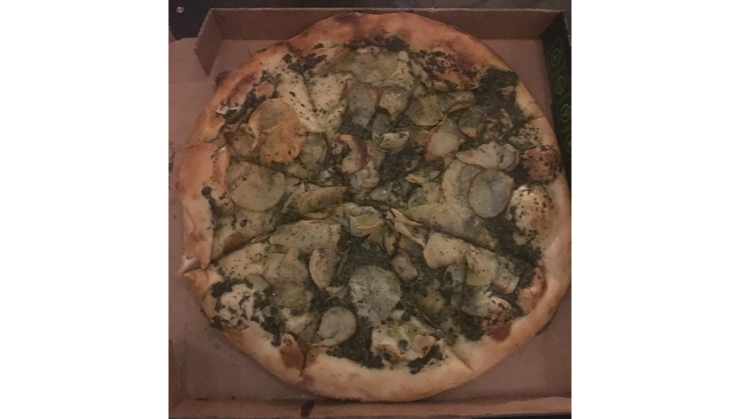 Vegan user review of DNA Lounge in San Francisco. Vegan pizza @ 3am