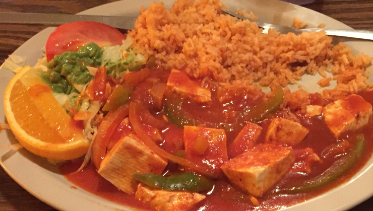 Vegan user review of Cocina Michoacana in Groveland. Tofu at a Mexican place. #dinner