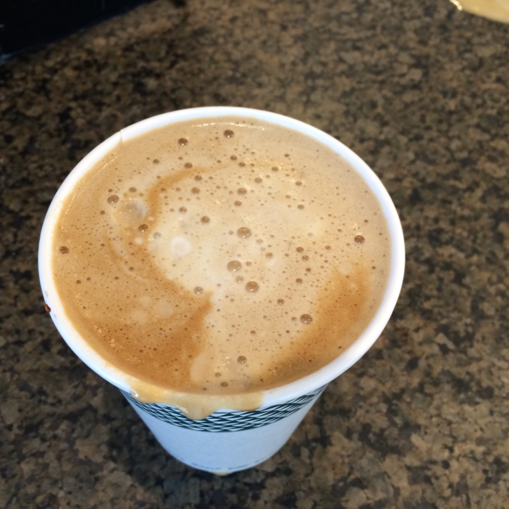 Vegan user review of Peet's Coffee in South San Francisco. Soy latte ☕️ at Peet's #food #restaurant
