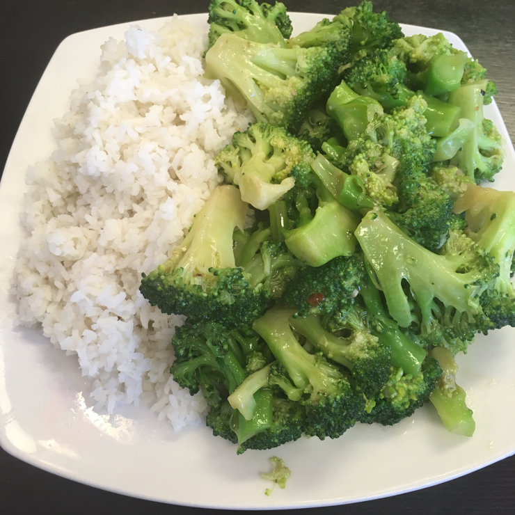 Vegan user review of Joy Wok in Sunnyvale. Broccoli in Garlic Sauce