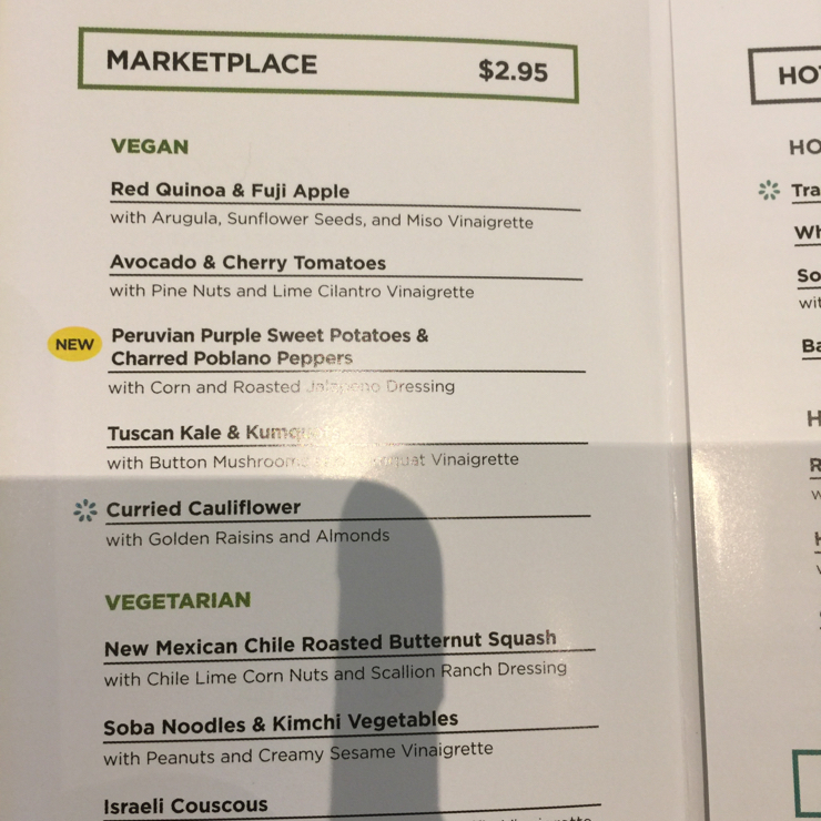 Vegan user review of Lemonade in Palo Alto. 