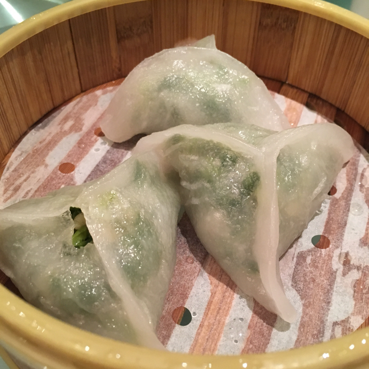 Vegan user review of Tai Pan in Palo Alto. Pea shoot dumplings