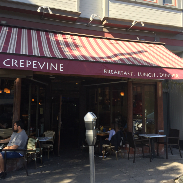 Vegan user review of Crepevine Restaurant in San Francisco. 