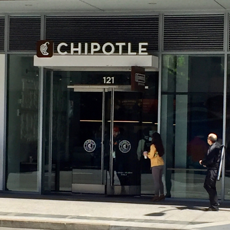 Vegan user review of Chipotle Mexican Grill in San Francisco. 