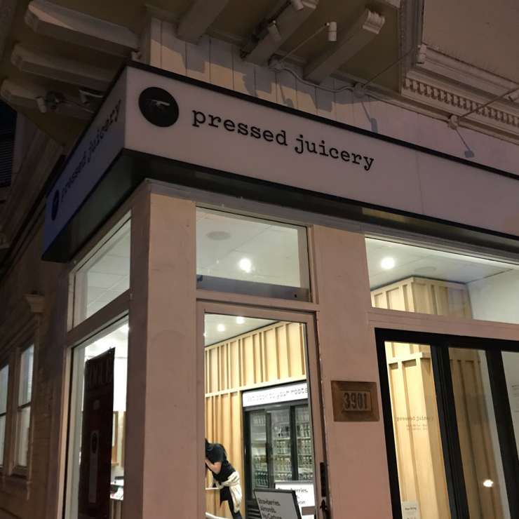 Vegan user review of Pressed Juicery in San Francisco. 