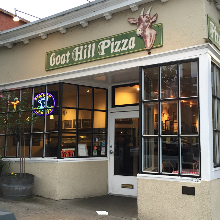 Vegan user review of Goat Hill Pizza in San Francisco. 