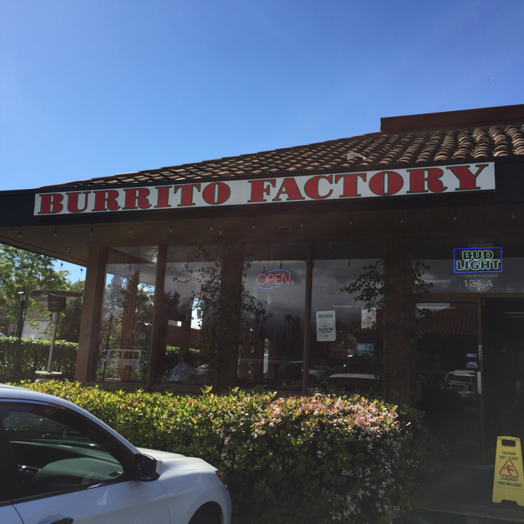 Vegan user review of Burrito Factory in San Jose. 