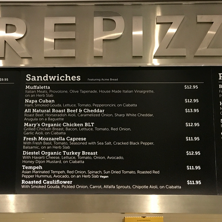 Vegan user review of Napa Farms in San Francisco International Airport. 