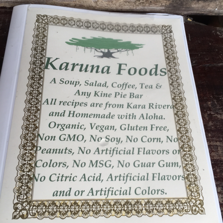 Vegan user review of Karuna Foods in Pāhoa. 