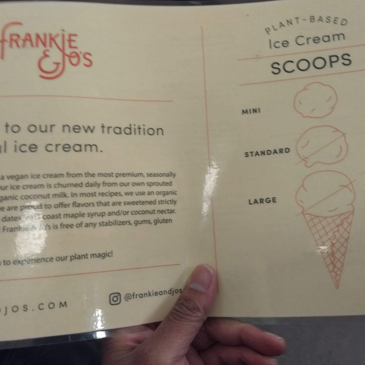 Vegan user review of Frankie & Jo's Capitol Hill in Seattle. 