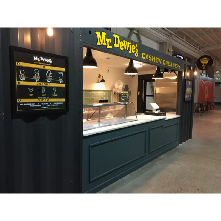 Vegan user review of Mr. Dewie's Cashew Creamery in Emeryville. 