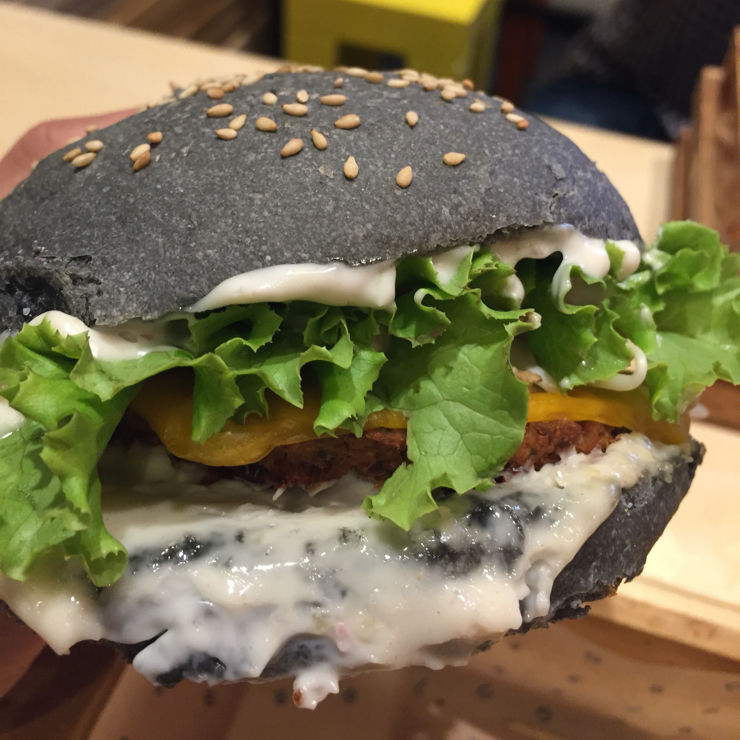 Vegan user review of Flower Burger in Roma. The “The Flower Burger”. It was good but a little heavy on the mayo.
