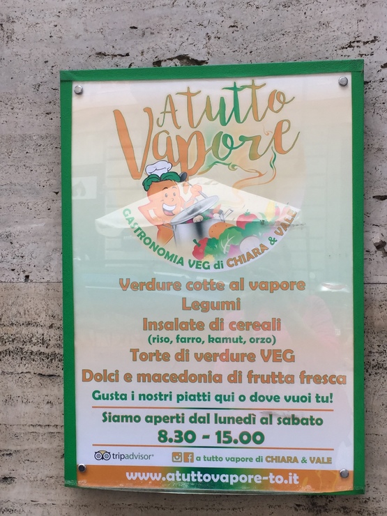 Vegan user review of A Tutto Vapore in Turin. 