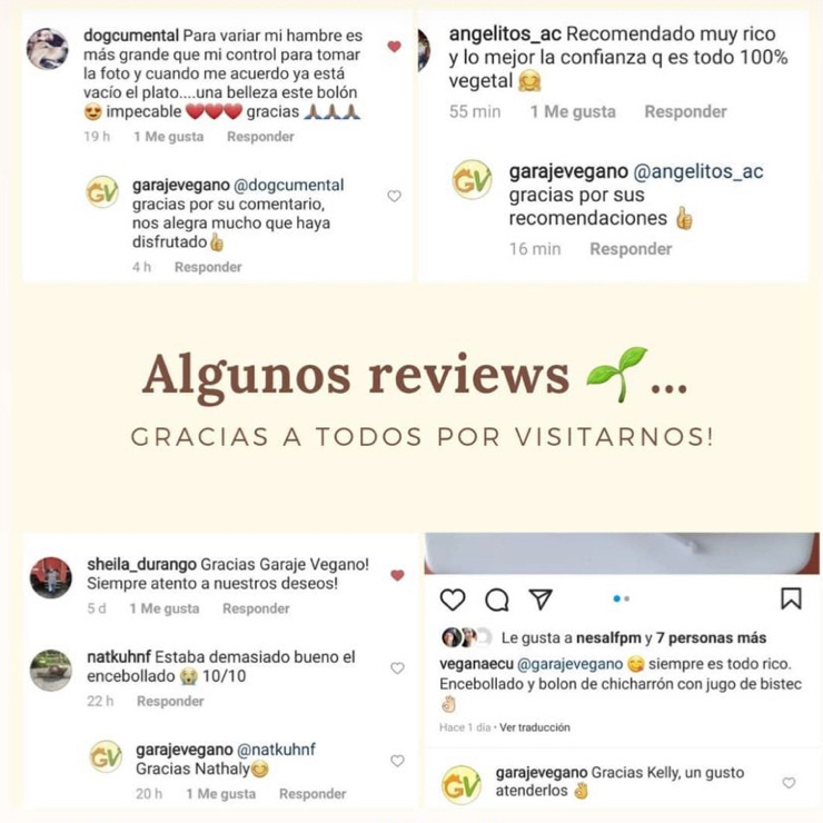 Vegan user review of Garaje vegano. 