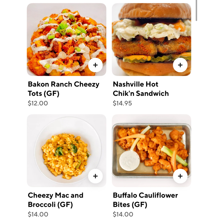 Vegan user review of 1026 W Evelyn Ave. Yummy vegan food while visiting friends. Gluten free options were a bonus and great desserts. Kids enjoyed their Mac and cheese and burger. The bakon cheesy ranch tots were delicious and the hummus wrap we split and was so fresh. Can’t wait to go back. 